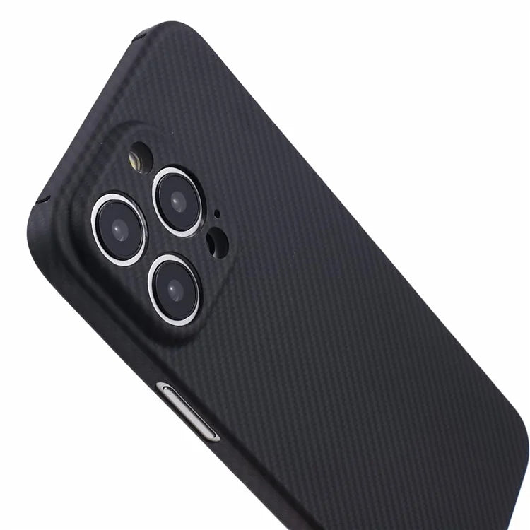 For iPhone 15 Pro Max Cell Phone Cases Carbon Fiber Texture Aramid Fiber Magnetic Cover