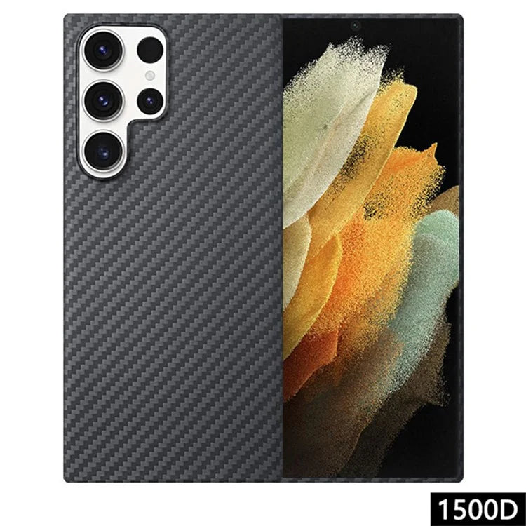 For Samsung Galaxy S21 Ultra 5G Case Scratch-proof 1500D Coarse Texture Phone Cover with Big Lens Cutout