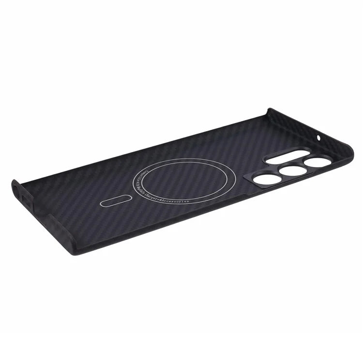 Compatible with MagSafe Slim Case for Samsung Galaxy S23 Ultra Case Aramid Fiber 1500D Coarse Texture Cell Phone Cover