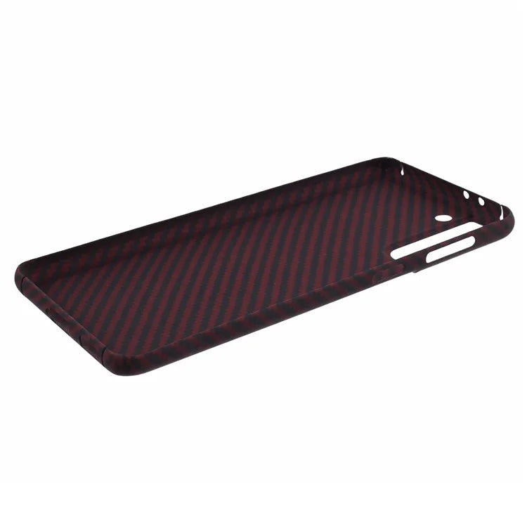 For Samsung Galaxy S21+ 5G Case Aramid Fiber 1500D Coarse Texture Anti-scratch Back Cover (Big Rear Lens Hole)