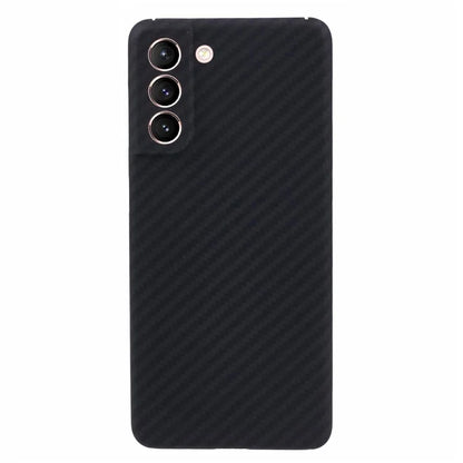 For Samsung Galaxy S21 5G / 4G Case Precise Cutout 1500D Coarse Texture Aramid Fiber Cell Phone Cover