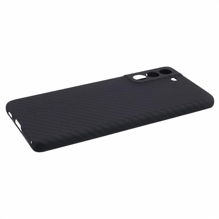 For Samsung Galaxy S21 5G / 4G Case Precise Cutout 1500D Coarse Texture Aramid Fiber Cell Phone Cover
