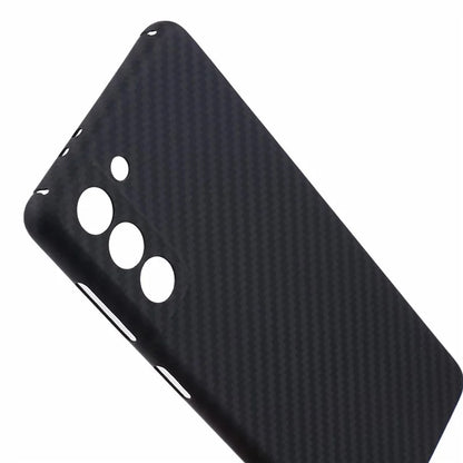 For Samsung Galaxy S21 5G / 4G Case Precise Cutout 1500D Coarse Texture Aramid Fiber Cell Phone Cover