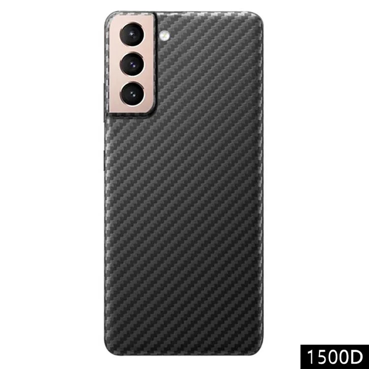 For Samsung Galaxy S21 4G / 5G Case Aramid Fiber 1500D Coarse Texture Cover with Big Lens Cutout