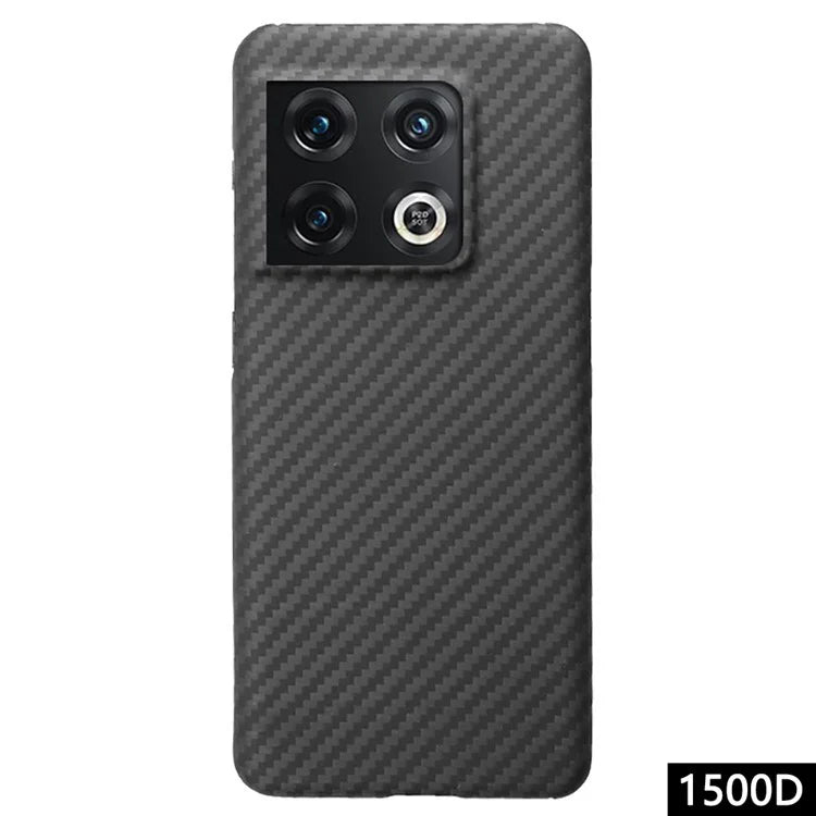 For OnePlus Ace Pro 5G / 10T 5G Aramid Fiber Cell Phone Case 1500D Coarse Texture Cover with Big Lens Cutout