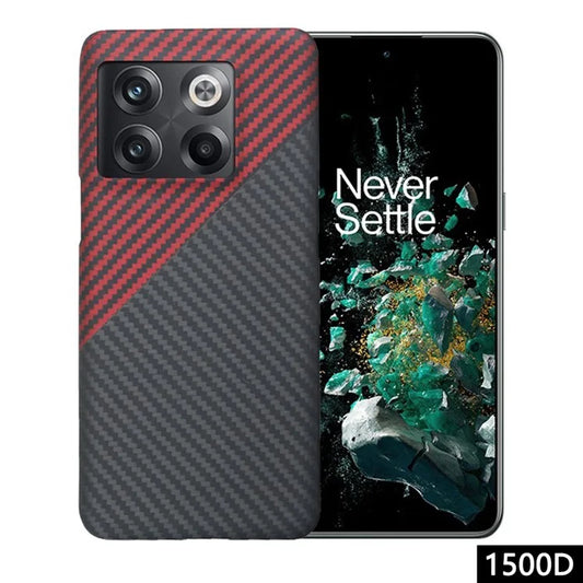 For OnePlus Ace Pro 5G / 10T 5G Aramid Fiber Cell Phone Case 1500D Coarse Texture Big Lens Cutout Cover
