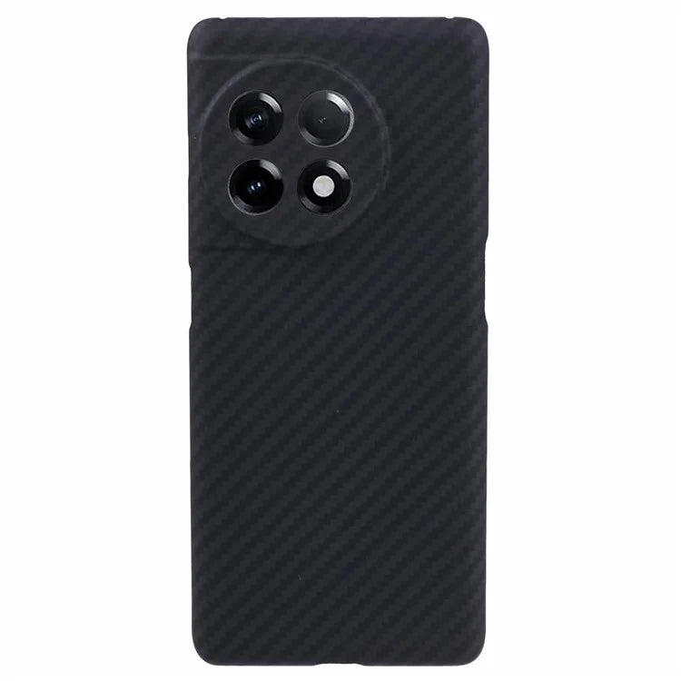 Slim Phone Shell for OnePlus Ace 2 5G / 11R 5G Case 1500D Coarse Texture Precise Lens Cutout Black Aramid Fiber Cover