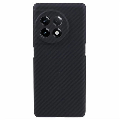 Slim Phone Shell for OnePlus Ace 2 5G / 11R 5G Case 1500D Coarse Texture Precise Lens Cutout Black Aramid Fiber Cover