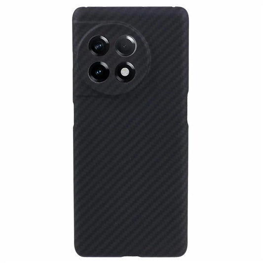 Slim Phone Shell for OnePlus Ace 2 5G / 11R 5G Case 1500D Coarse Texture Precise Lens Cutout Black Aramid Fiber Cover