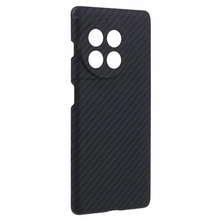 Slim Phone Shell for OnePlus Ace 2 5G / 11R 5G Case 1500D Coarse Texture Precise Lens Cutout Black Aramid Fiber Cover
