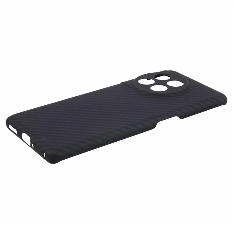 Slim Phone Shell for OnePlus Ace 2 5G / 11R 5G Case 1500D Coarse Texture Precise Lens Cutout Black Aramid Fiber Cover