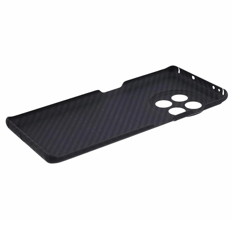 Slim Phone Shell for OnePlus Ace 2 5G / 11R 5G Case 1500D Coarse Texture Precise Lens Cutout Black Aramid Fiber Cover