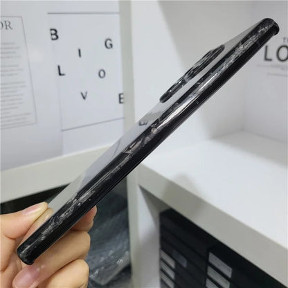 For Samsung Galaxy S22 Ultra 5G Cell Phone Cases Forging Pattern Aramid Fiber Cover