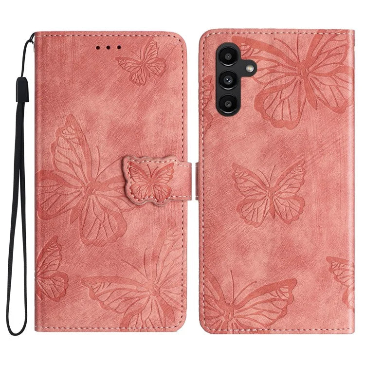 For Samsung Galaxy A35 5G Flip Phone Case PU Leather Butterflies Wallet Cover