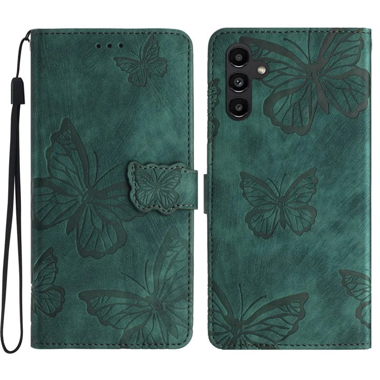 For Samsung Galaxy A35 5G Flip Phone Case PU Leather Butterflies Wallet Cover