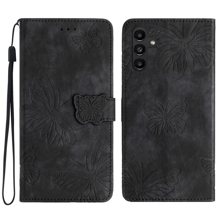 For Samsung Galaxy A35 5G Flip Phone Case PU Leather Butterflies Wallet Cover