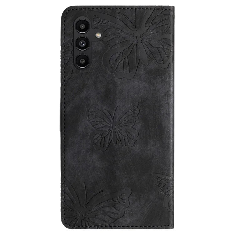 For Samsung Galaxy A35 5G Flip Phone Case PU Leather Butterflies Wallet Cover