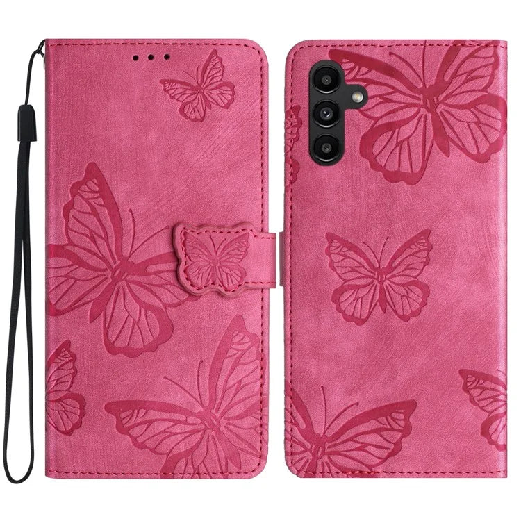 For Samsung Galaxy A35 5G Flip Phone Case PU Leather Butterflies Wallet Cover