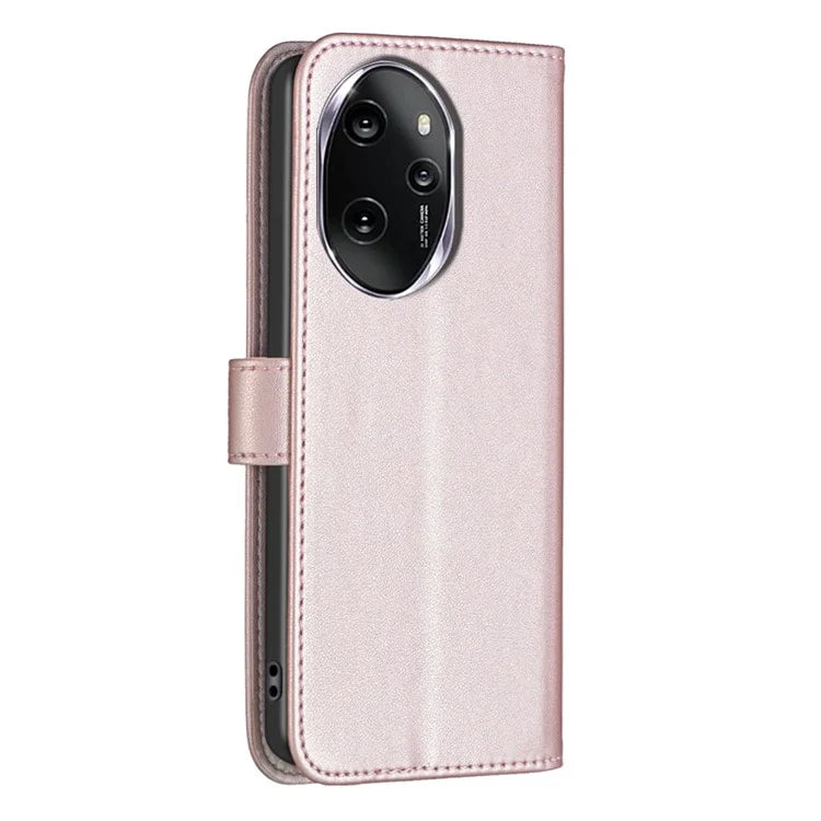 BINFEN COLOR BF17 For Honor 100 Pro 5G Cell Phone Case PU Leather Wallet Shell