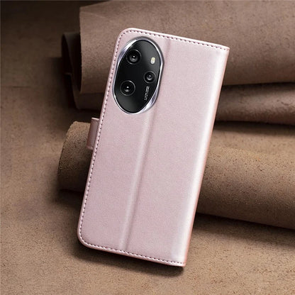 BINFEN COLOR BF17 For Honor 100 Pro 5G Cell Phone Case PU Leather Wallet Shell