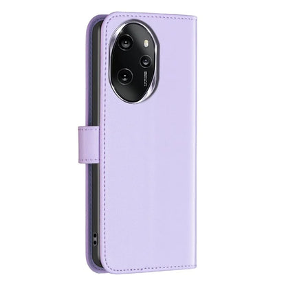 BINFEN COLOR BF17 For Honor 100 Pro 5G Cell Phone Case PU Leather Wallet Shell