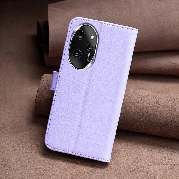 BINFEN COLOR BF17 For Honor 100 Pro 5G Cell Phone Case PU Leather Wallet Shell