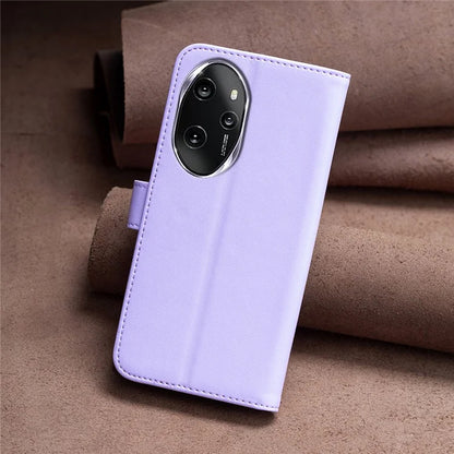 BINFEN COLOR BF17 For Honor 100 Pro 5G Cell Phone Case PU Leather Wallet Shell