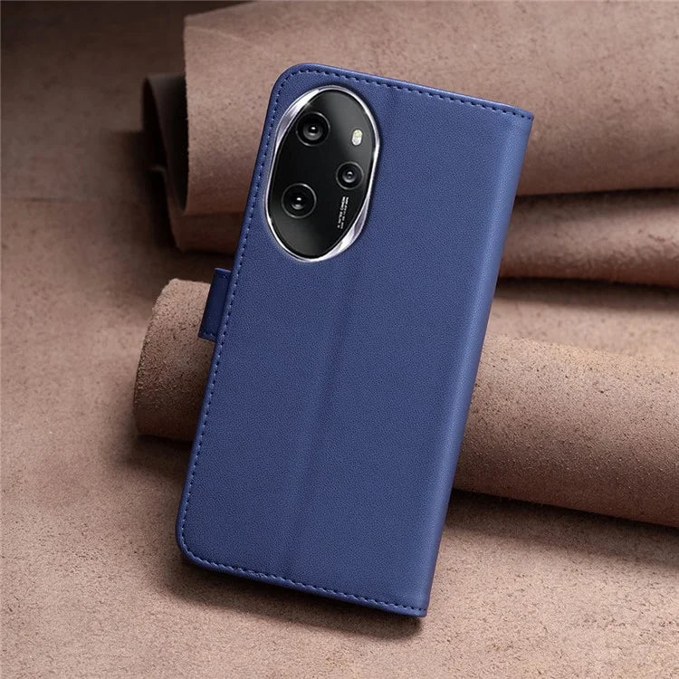 BINFEN COLOR BF17 For Honor 100 Pro 5G Cell Phone Case PU Leather Wallet Shell