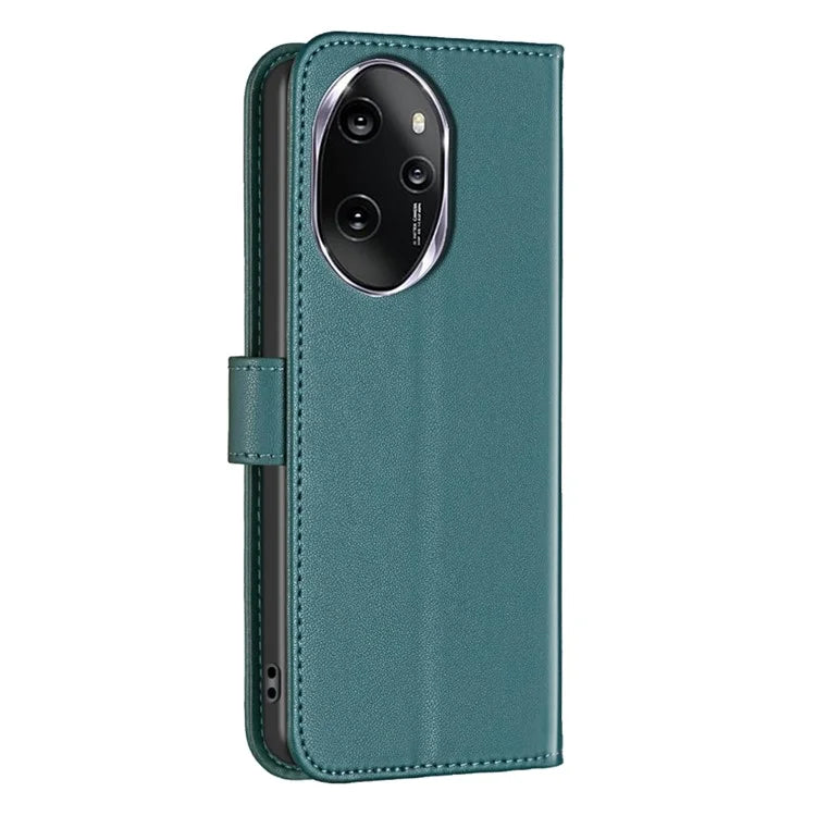 BINFEN COLOR BF17 For Honor 100 Pro 5G Cell Phone Case PU Leather Wallet Shell