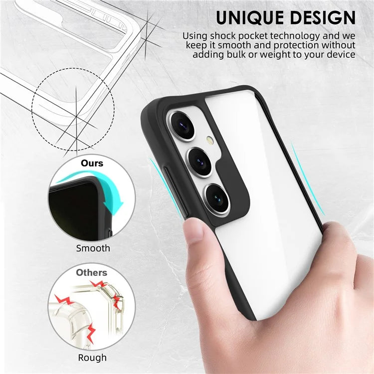 Combat X Mode Series for Samsung Galaxy S24 Cell Phone Case Four Corner Anti-drop Cover