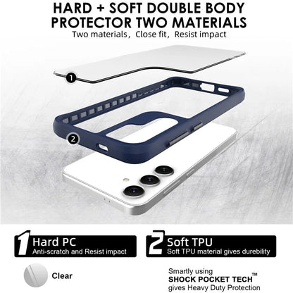 Combat X Mode Series for Samsung Galaxy S24+ Cell Phone Case TPU+PC Anti-drop Cover
