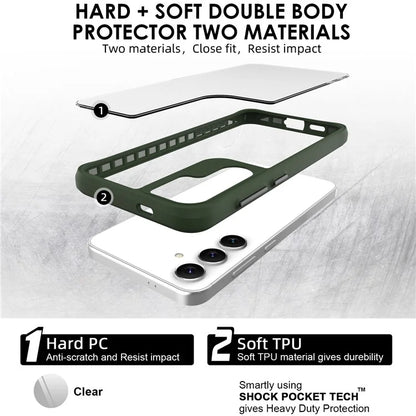 Combat X Mode Series for Samsung Galaxy S24+ Cell Phone Case TPU+PC Anti-drop Cover