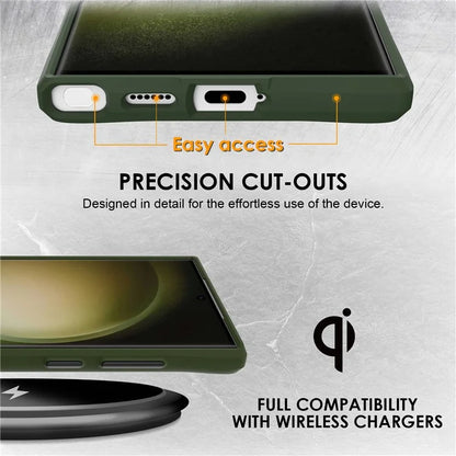 Combat X Mode Series for Samsung Galaxy S24 Ultra Cell Phone Case Shockproof TPU+PC Cover