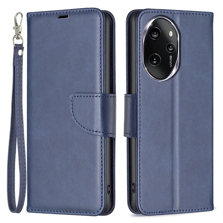 For Honor 100 Pro 5G Cell Phone Case Textured Wallet Anti-Scratch PU Leather Stand Cover