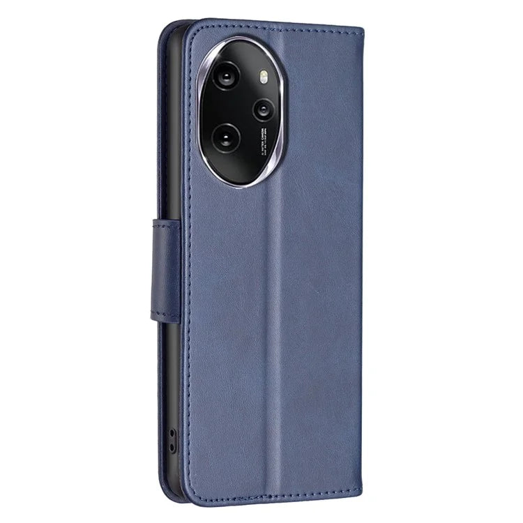 For Honor 100 Pro 5G Cell Phone Case Textured Wallet Anti-Scratch PU Leather Stand Cover