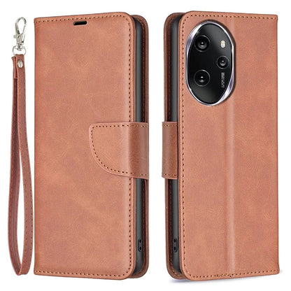For Honor 100 Pro 5G Cell Phone Case Textured Wallet Anti-Scratch PU Leather Stand Cover