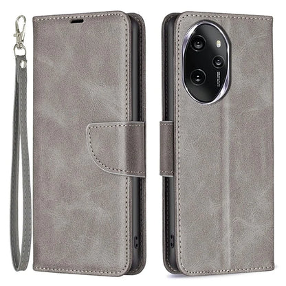 For Honor 100 Pro 5G Cell Phone Case Textured Wallet Anti-Scratch PU Leather Stand Cover