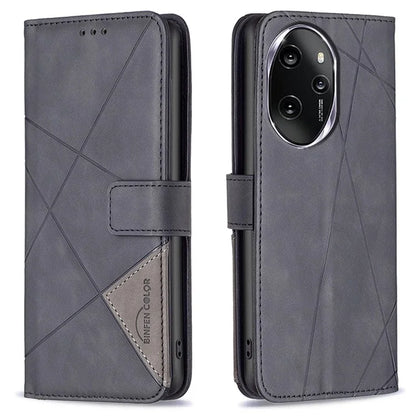 BINFEN COLOR BF05 For Honor 100 Pro 5G Cell Phone Case Imprinted Wallet Stand Leather Cover