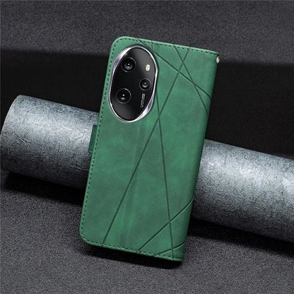 BINFEN COLOR BF05 For Honor 100 Pro 5G Cell Phone Case Imprinted Wallet Stand Leather Cover