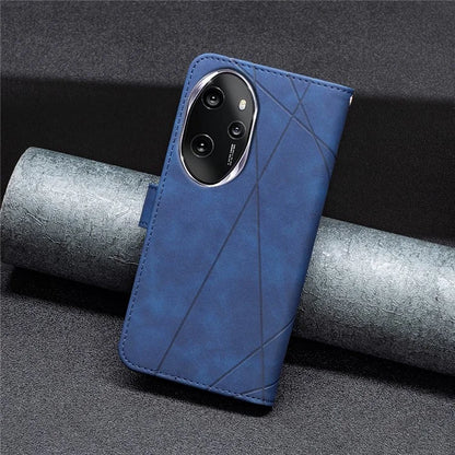 BINFEN COLOR BF05 For Honor 100 Pro 5G Cell Phone Case Imprinted Wallet Stand Leather Cover