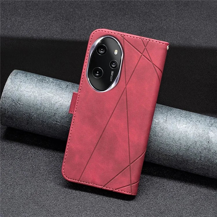 BINFEN COLOR BF05 For Honor 100 Pro 5G Cell Phone Case Imprinted Wallet Stand Leather Cover