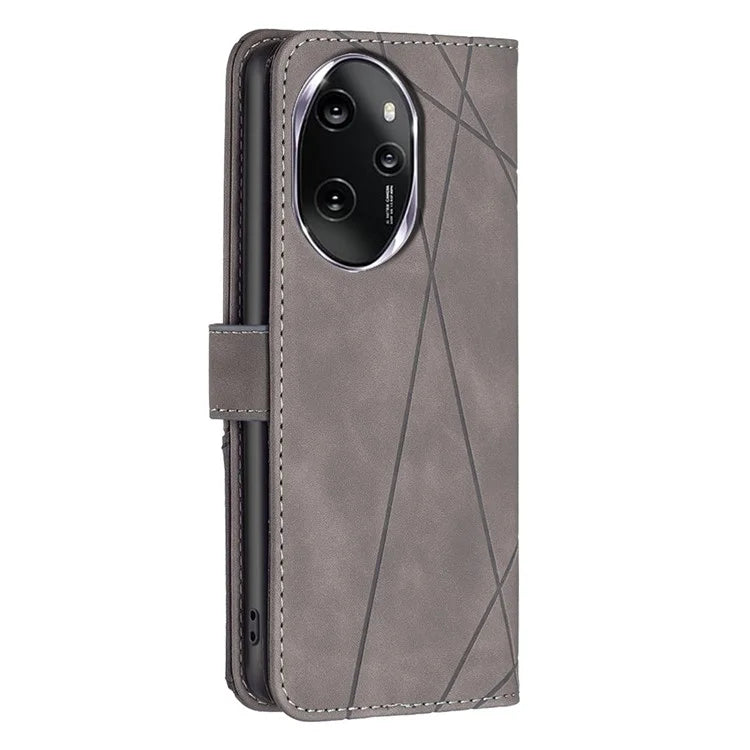 BINFEN COLOR BF05 For Honor 100 Pro 5G Cell Phone Case Imprinted Wallet Stand Leather Cover