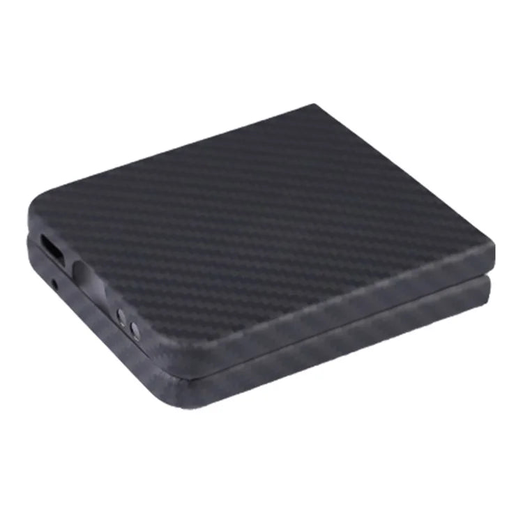 For Samsung Galaxy Z Flip4 5G Phone Shell Big Lens Cutout Aramid Fiber 1500D Coarse Texture Case
