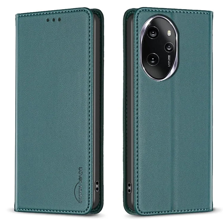 BINFEN COLOR BF18 For Honor 100 Pro 5G Cover Card Holder Leather Stand Cell Phone Case