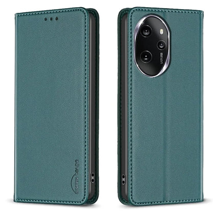 BINFEN COLOR BF18 For Honor 100 Pro 5G Cover Card Holder Leather Stand Cell Phone Case