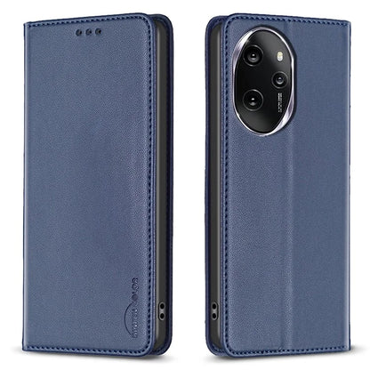 BINFEN COLOR BF18 For Honor 100 Pro 5G Cover Card Holder Leather Stand Cell Phone Case