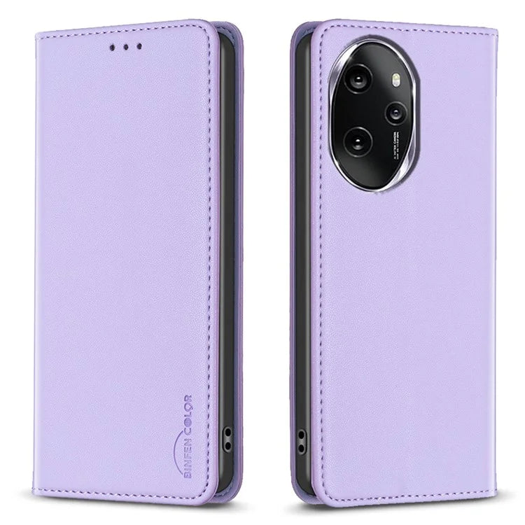 BINFEN COLOR BF18 For Honor 100 Pro 5G Cover Card Holder Leather Stand Cell Phone Case
