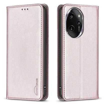 BINFEN COLOR BF18 For Honor 100 Pro 5G Cover Card Holder Leather Stand Cell Phone Case