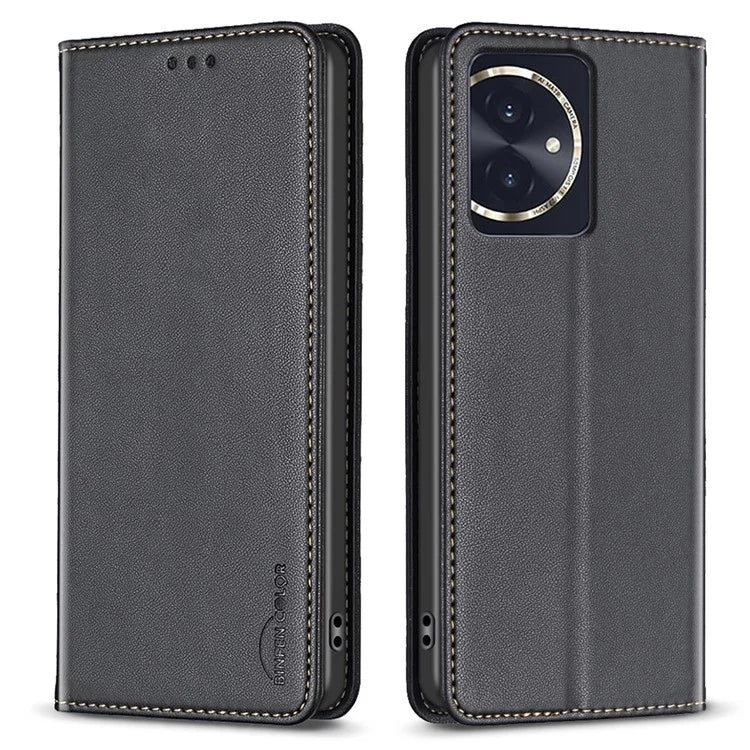 BINFEN COLOR BF18 For Honor 100 5G Cell Phone Case Card Holder Flip Stand Leather Cover