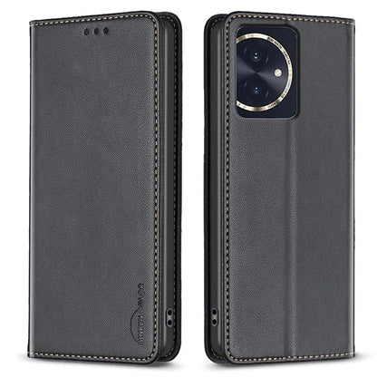 BINFEN COLOR BF18 For Honor 100 5G Cell Phone Case Card Holder Flip Stand Leather Cover